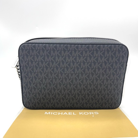 Michael Kors Large EW Chain Crossbody Bag Black - Picture 4 of 8